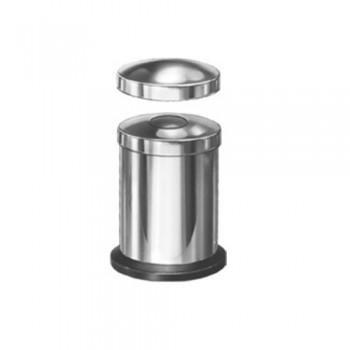 Methot Cotton Dispenser With Lid Stainless Steel, Ø 50 x 75 mm